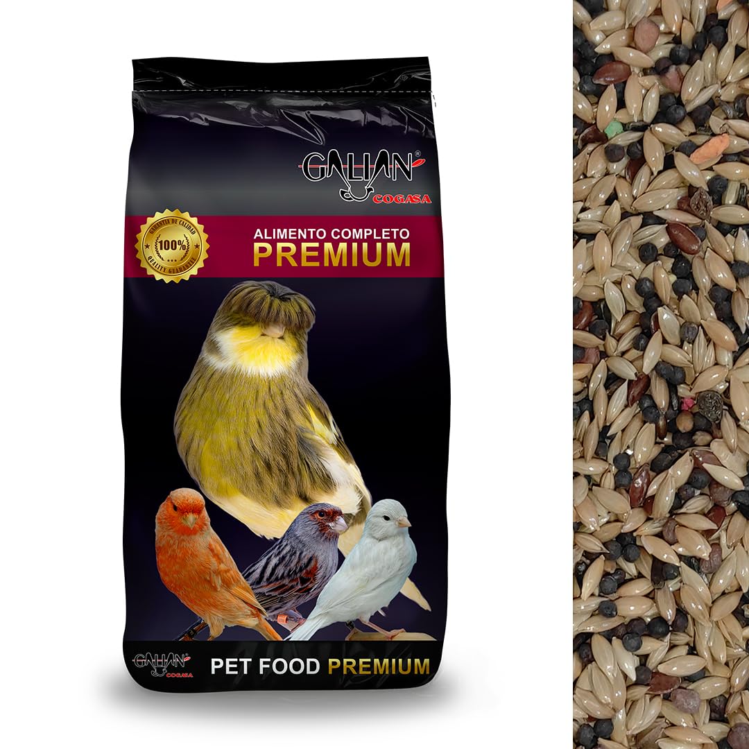 Miscela di semi senza avena 20kg per canarini 100% naturale - Arricchito con vitamine - Nutrizione completa e bilanciata - Prodotto in Spagna