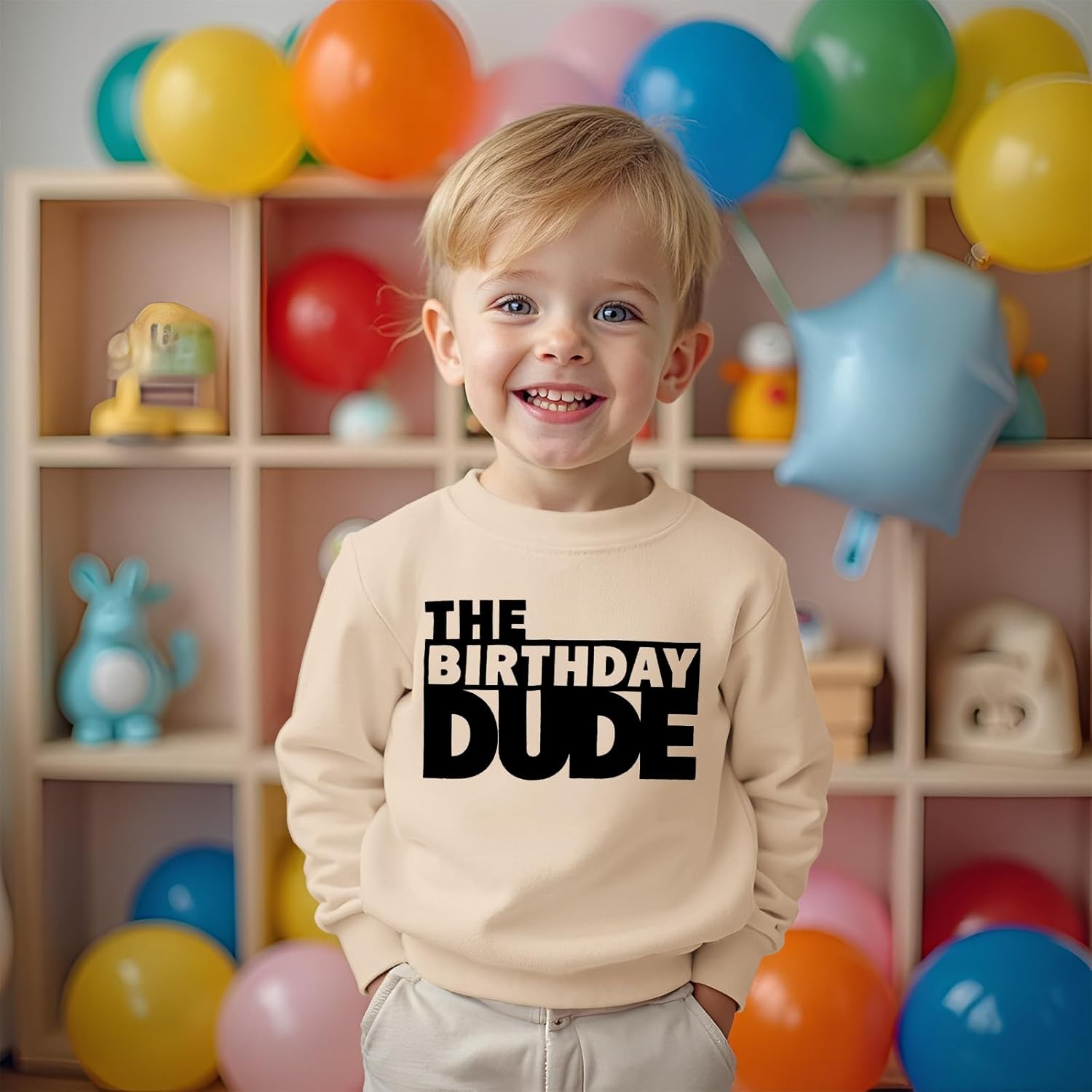 Birthday Boys Sweatshirt Birthday Dude Shirts Toddler Baby Boy 1th 2nd 3rd 4th 5th B-day Party Outfit Pullover Tops - Image 3
