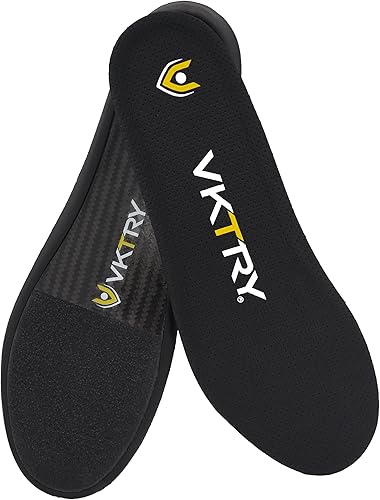 VKTRY Plantillas de rendimiento  Gold VK para deportes con tacos  Plantillas de zapatos de fibra de carbono que absorben los golpes, fútbol,