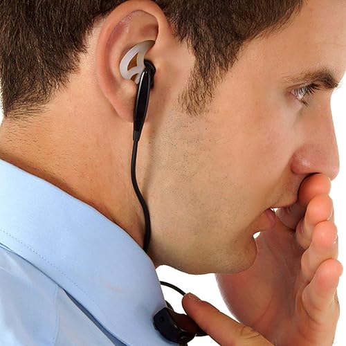 Miniatura 5 de 1 par de silicona aleta oído molde consejos para auriculares de tubo de bobina acústica