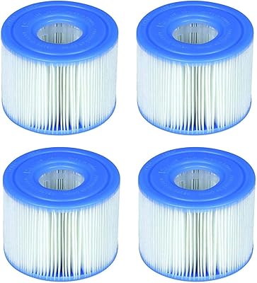 Chuancheng 4 Pcs Reusable Washable Hot Tub Pool Filter Foam Cartridge Accessories for Intex S1 Type