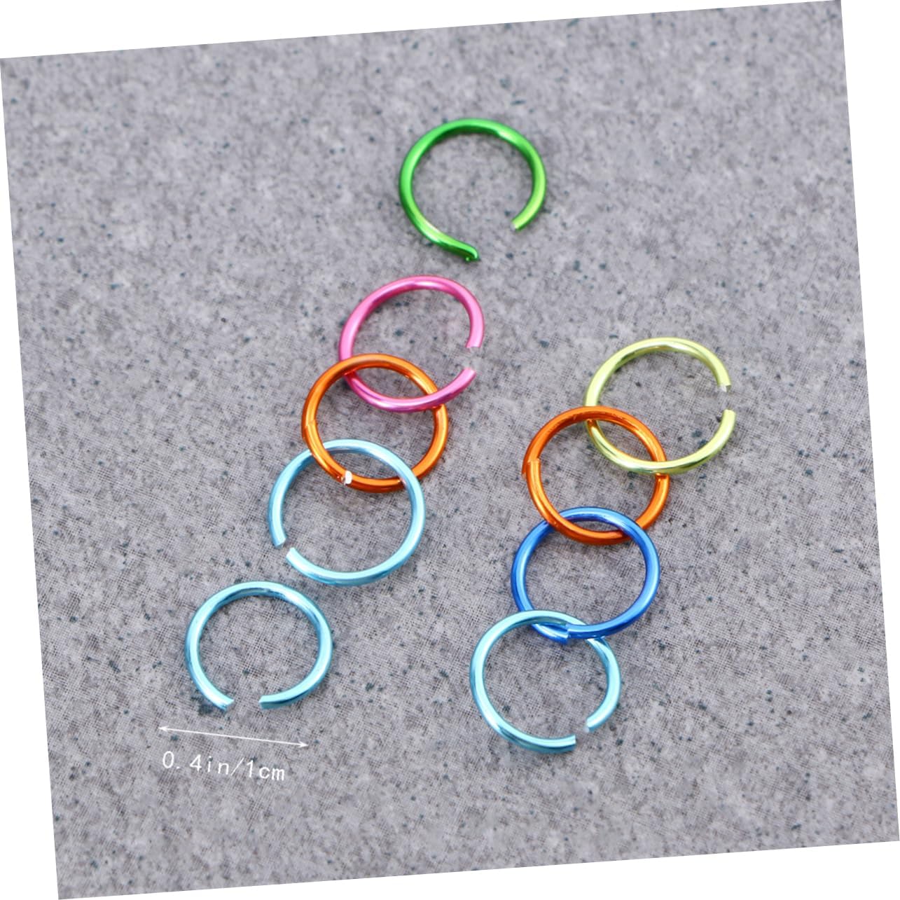 3200pcs Colorful Aluminum Jump Rings Open Rings for DIY Jewelry Making Mixed Color Aluminum Wire Connectors for Necklaces Bracelets Earrings and Crafts