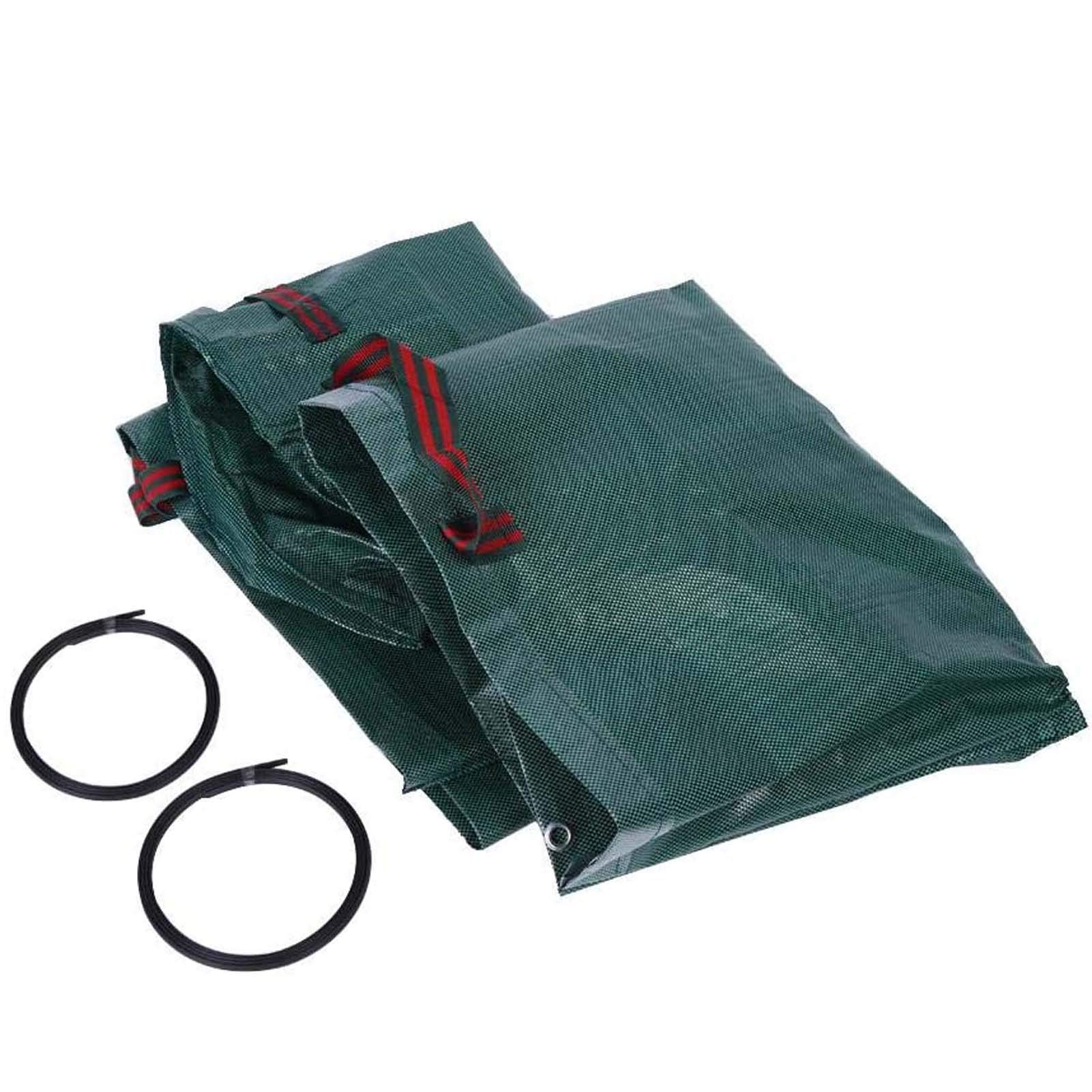 Sacchi per I Rifiuti da Giardino 300L/80Gallon, Sacco per Rifiuti da Giardino in Polipropilene, Sacco per Raccolta Foglie Pieghevole, Borsa da Giardino (2 Pezzi)