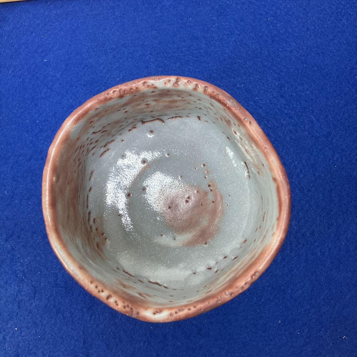 高多弘之造山紫水明志野茶碗共箱栞付き陶作家茶道具