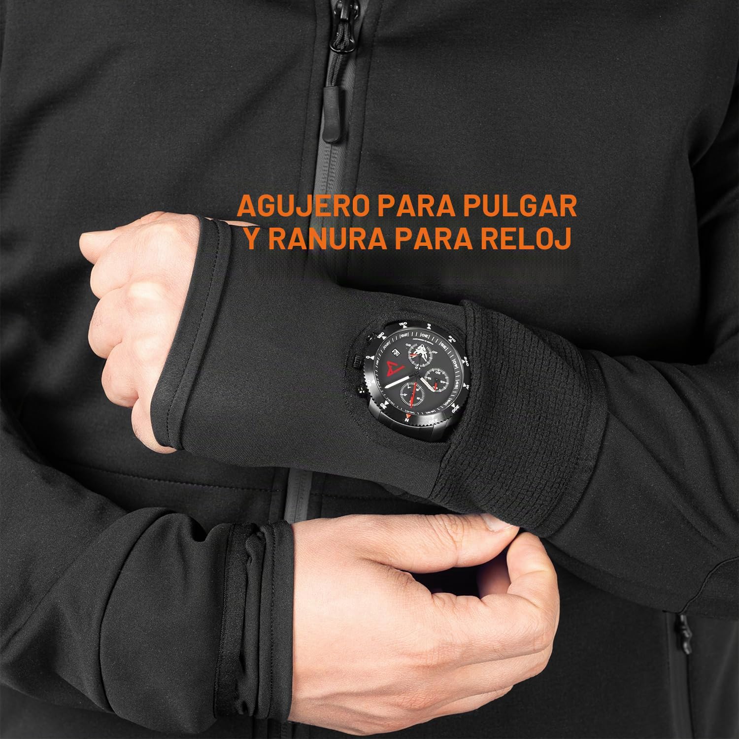 ACE Schakal Chaqueta softshell Slim Fit: chaqueta de exterior para ciclismo, senderismo y trekking, robusta y deportiva