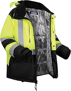 Ergodyne unisex-adult Glowear 8390 Hi-vis Winter Jacket With Amplifire™ Heat Reflective Lining - Type R, Class 3