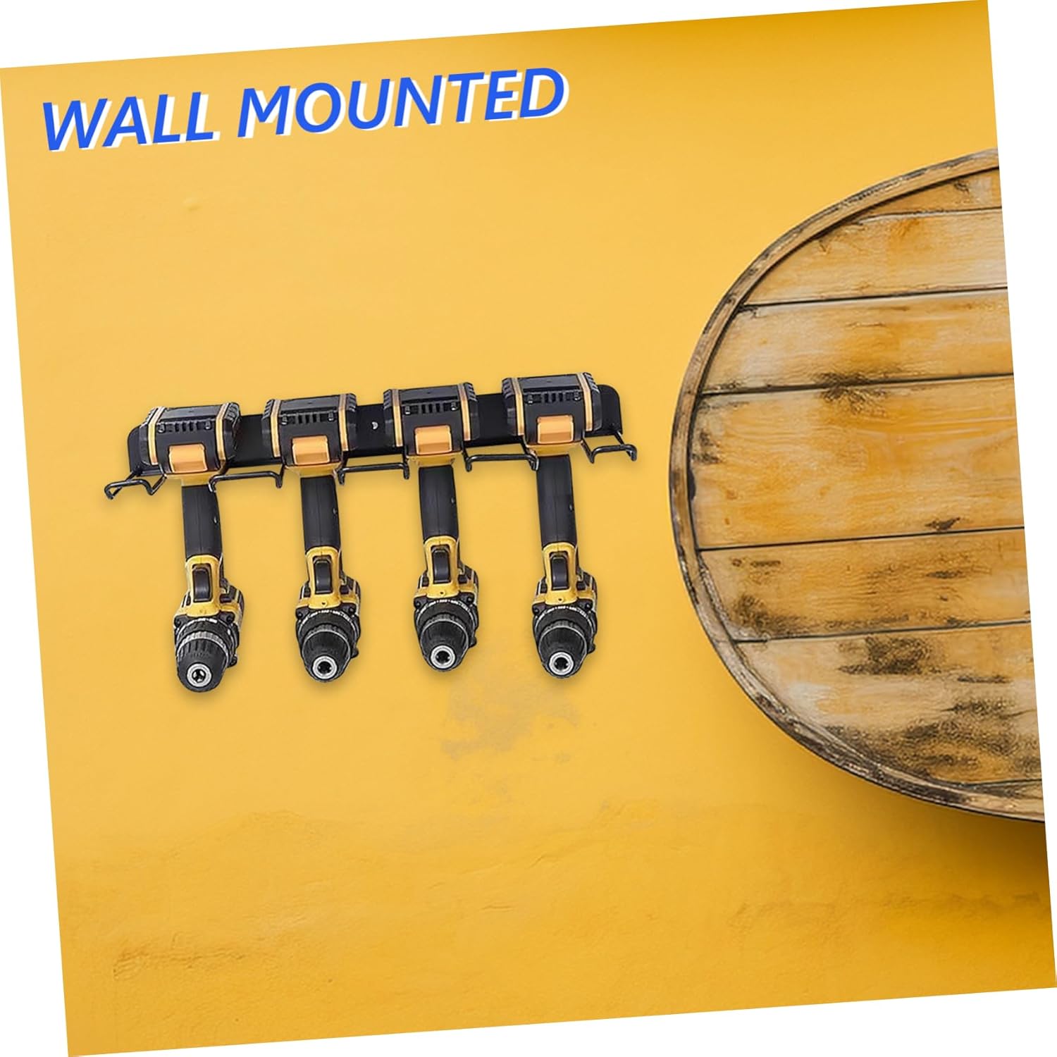 Heavy Duty Electric Drill Hanger Wall Tool Organizer Drill Stand for Garage Power Tool Holder