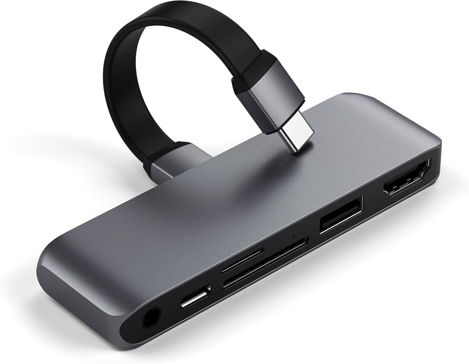 Satechi USB-C Mobile Pro SD Adapter with USB-C PD Charging, 4K HDMI, USB 3.0, Micro/SD Card Readers & 3.5mm Headphone Jack - M2/ M1 iPad Pro, M1 iPad Air, iPad mini and More