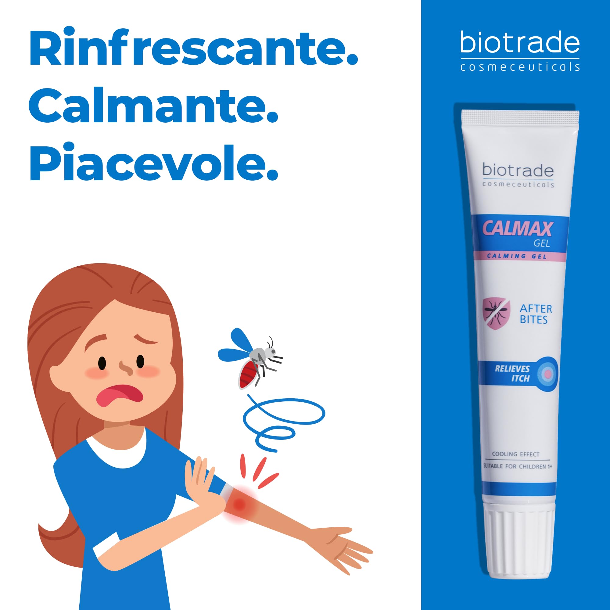Calmax Gel Lenitivo Dopo Punture di Insetti e Piante – Sollievo Immediato da Prurito e Irritazioni