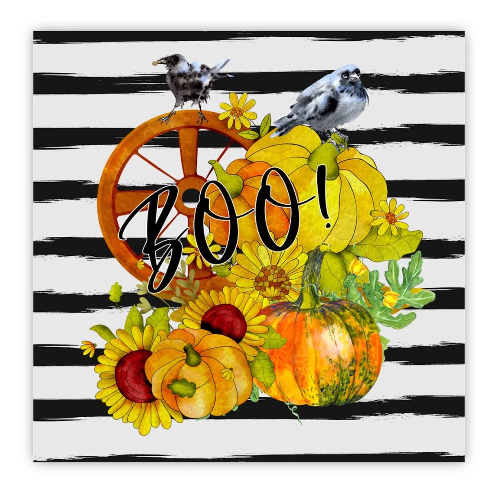 Panneau en bois de corbeau noir décoration murale maison chrétienne