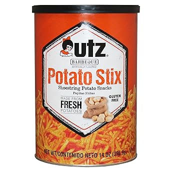 Utz Potato Stix, BBQ Flavor, 14 oz Canister