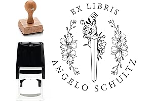 The Library of - Personalized Ex Libris Book Stamp