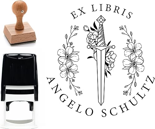 from The Library of - Sello de libro personalizado autoentintado Ex Libris para bibliotecarios - Deja tu marca con sellos autoentintados, sellos