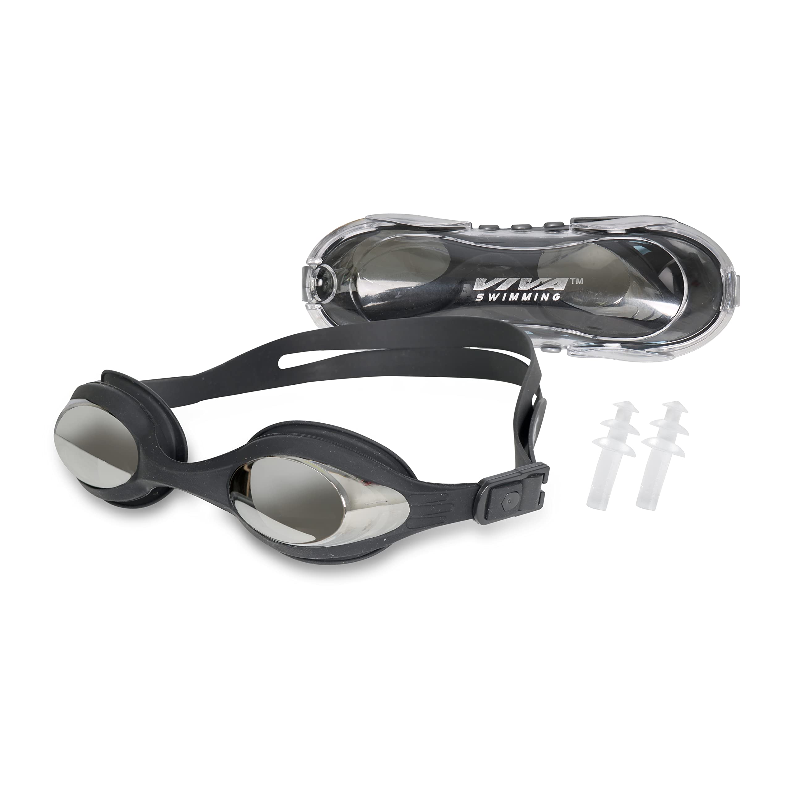Viva Swimming Focus One piece Mirror Goggle with Double Silicone Strap for Professional Swimmers | Anti fog | UV Protection (B0BXGQPHCM) Amazon Price History, Amazon Price Tracker