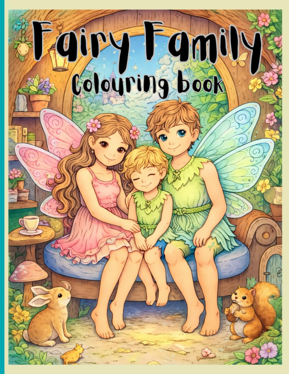 Fairy Family colouring book: Fairy Families, Forest Animals, and Happy Little Moments