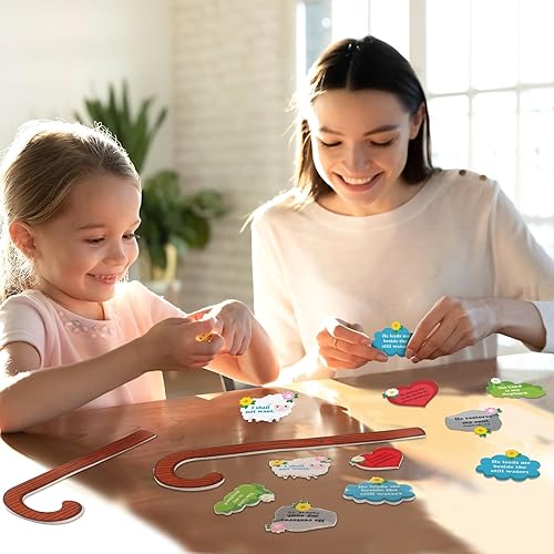 Miniatura 5 de Peryiter 24 piezas de manualidades religiosas para niños, Biblia cristiana, escuela dominical, manualidades para niños de 8 a 12 años, salmo de