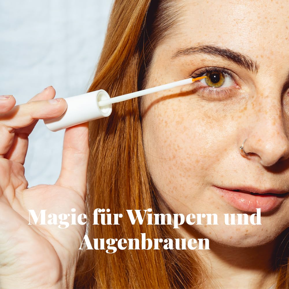 Wimpernserum mit Vitamin F 5ml – Dermatologisch getestet mit Bestnote „SEHR GUT“ – Kosmetik Made in EU – Serum für Lange Wimpern - Tierversuchsfrei – Nordic Cosmetic® Serum