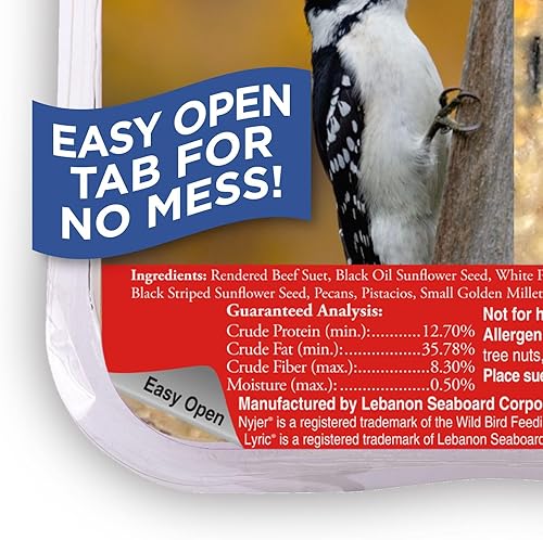 Miniatura 3 de Lyric 2546928 Pasteles de sebo de semillas supremas para aves silvestres, 12-12 onzas, beige