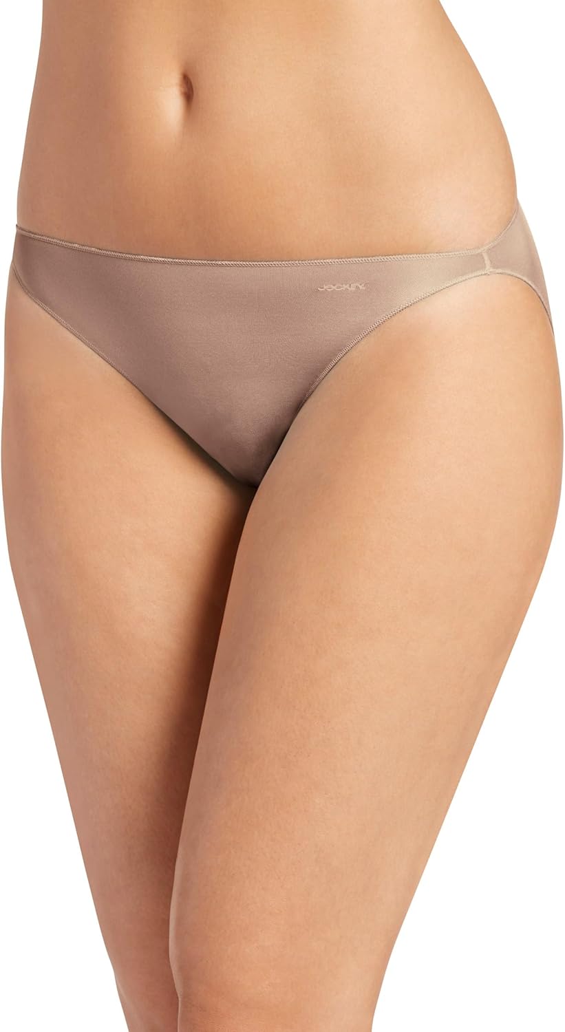 Jockey Women's Underwear No Panty Line Promise Tactel String Bikini