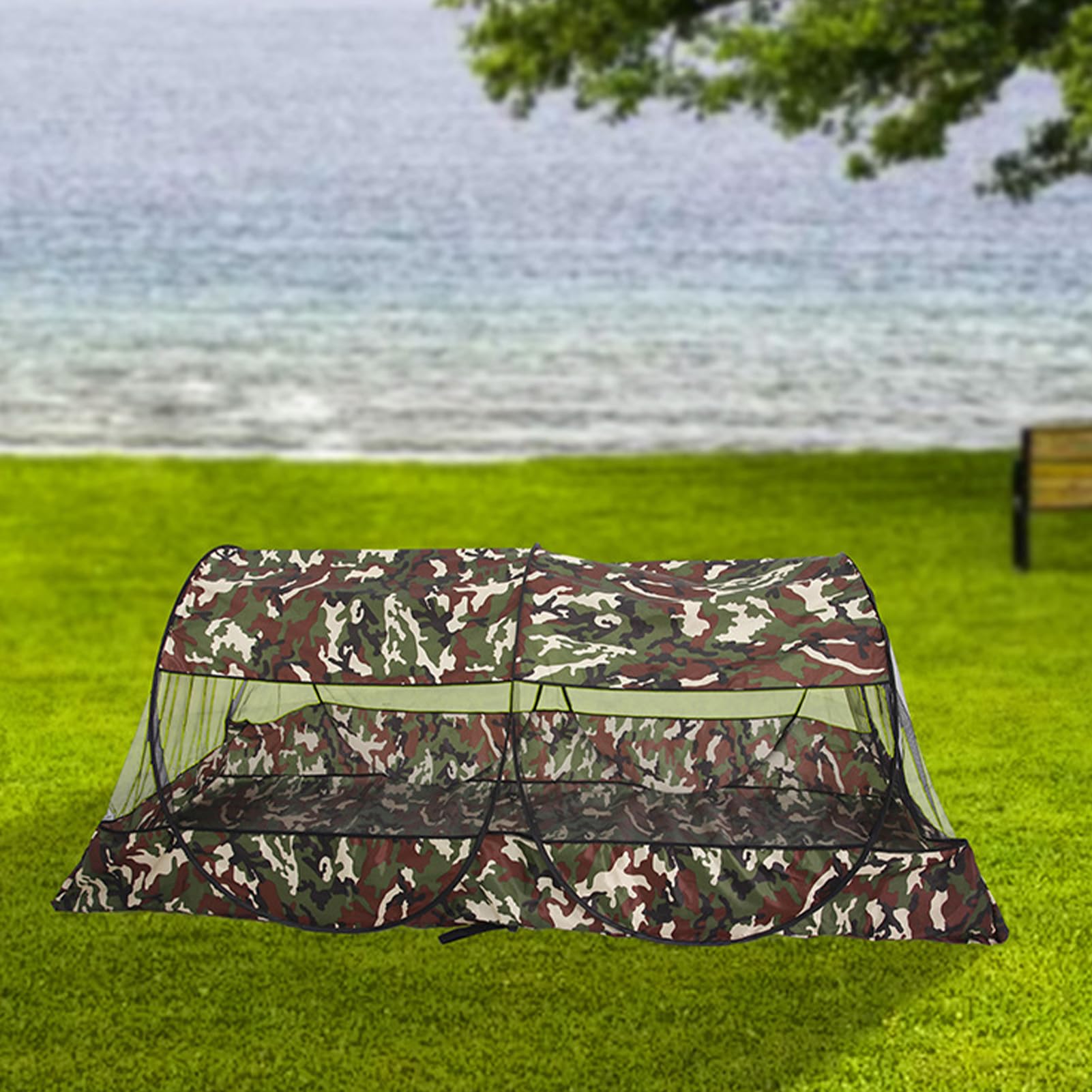 a rete per esterni in rete - da campeggio, recinto per letto portatile | per barriere di insetti compatta per viaggiare in spiaggia da picnic soluzione per all'aperto con sa