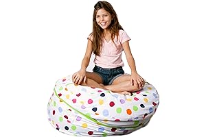 XL STUFFFIE COVER: Giant Smart Wallaby Washable Storage Bean Bag Chair Converts into a Seat