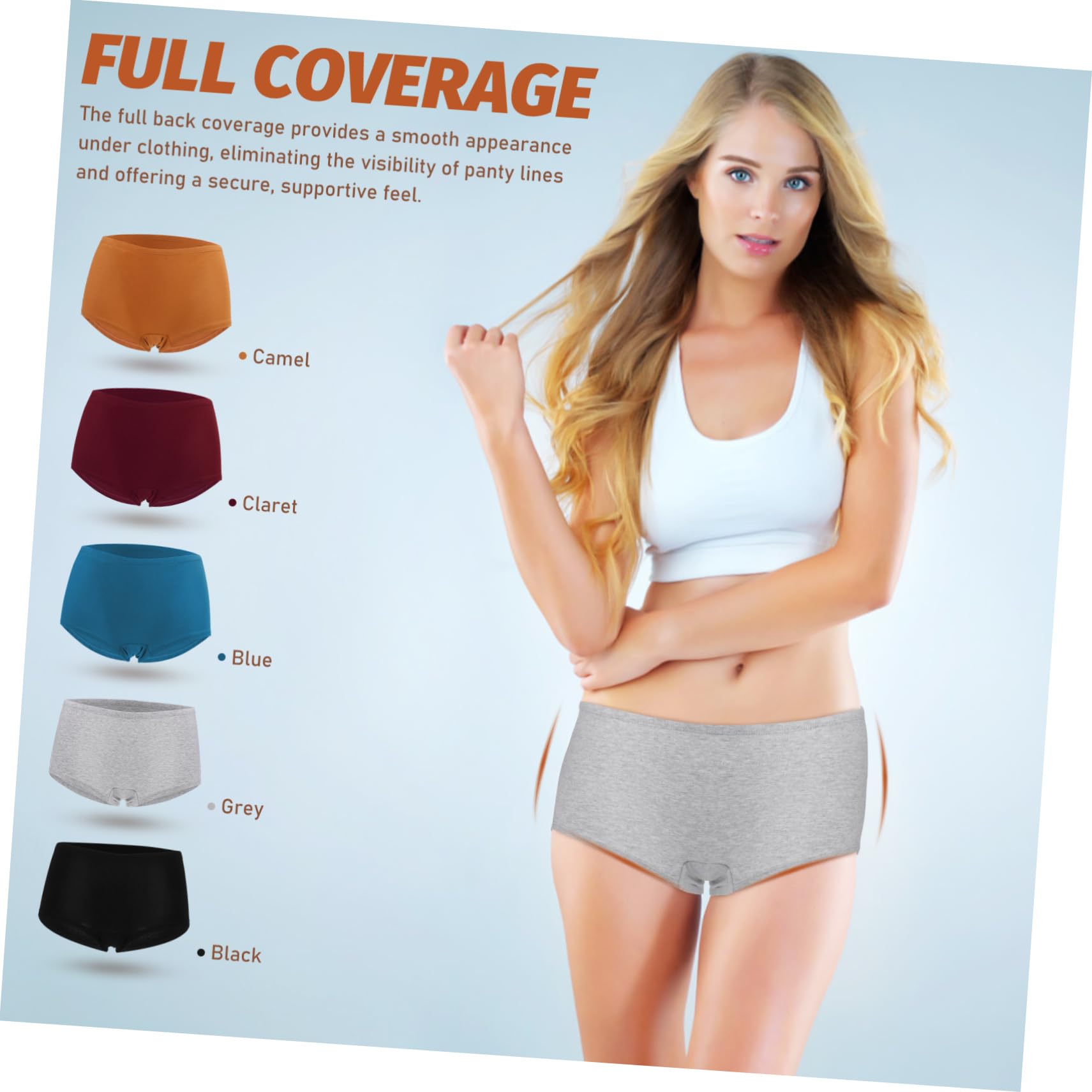 Bragas de Mujer Talla L 5 Piezas Algodón Tipo Bóxer | Cobertura Completa, Ajuste Seguro y Suave, Uso Diario y Ocasiones Obsequios, Diseño Versátil