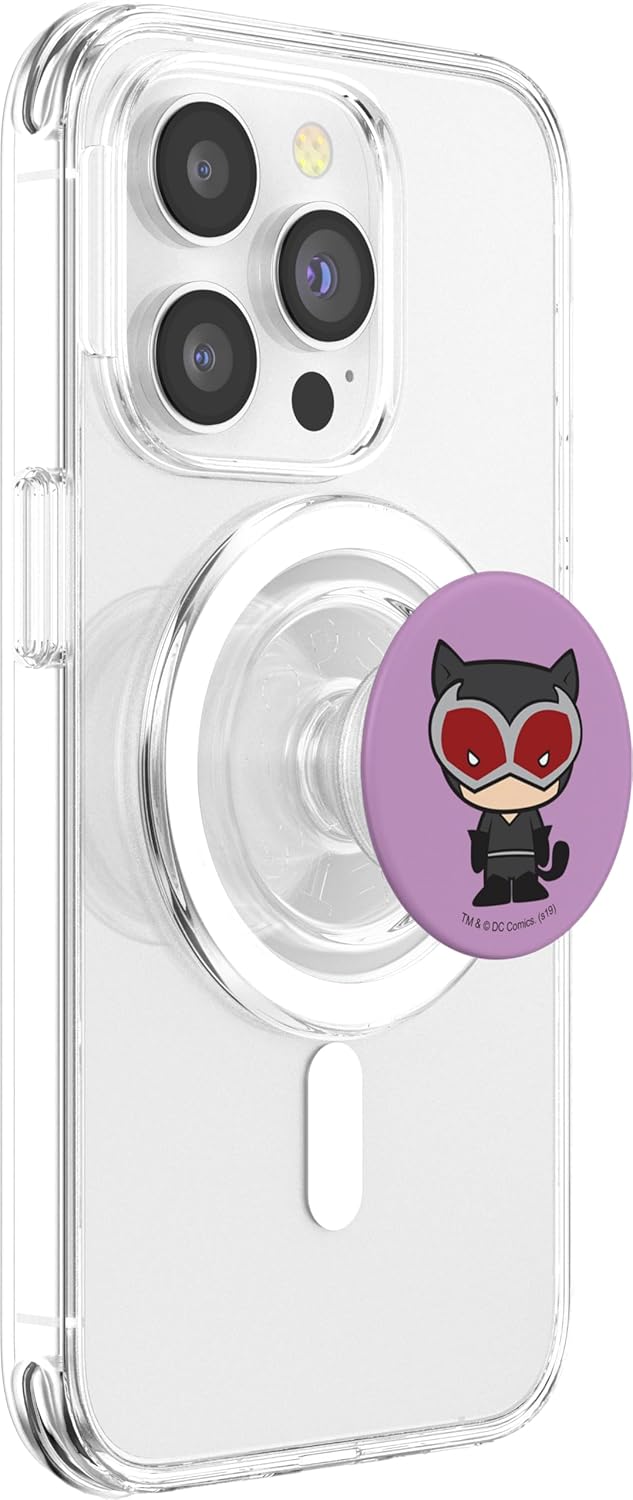 Batman Catwoman Cute Chibi Character PopSockets MagSafe PopGrip for iPhone