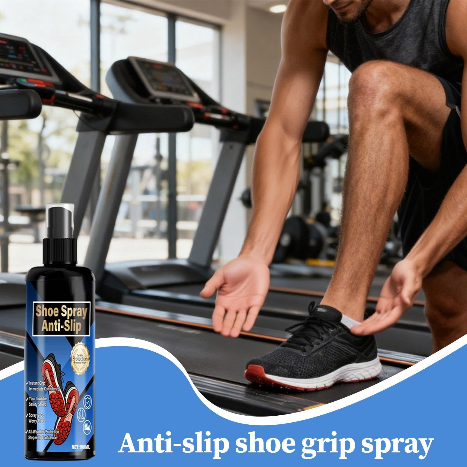Spray Anti-Dérapant pour Chaussures 100 ML Améliorateur d'Adhérence pour Semelle