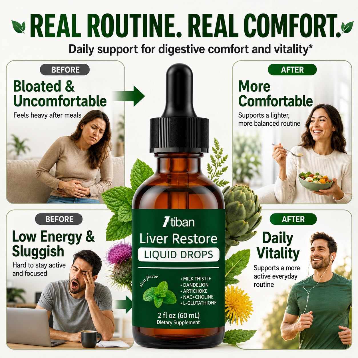 Liver Restore Drops, Liver Cleanse Herbal Liquid Supplement, 60 mL — Amazon image 5