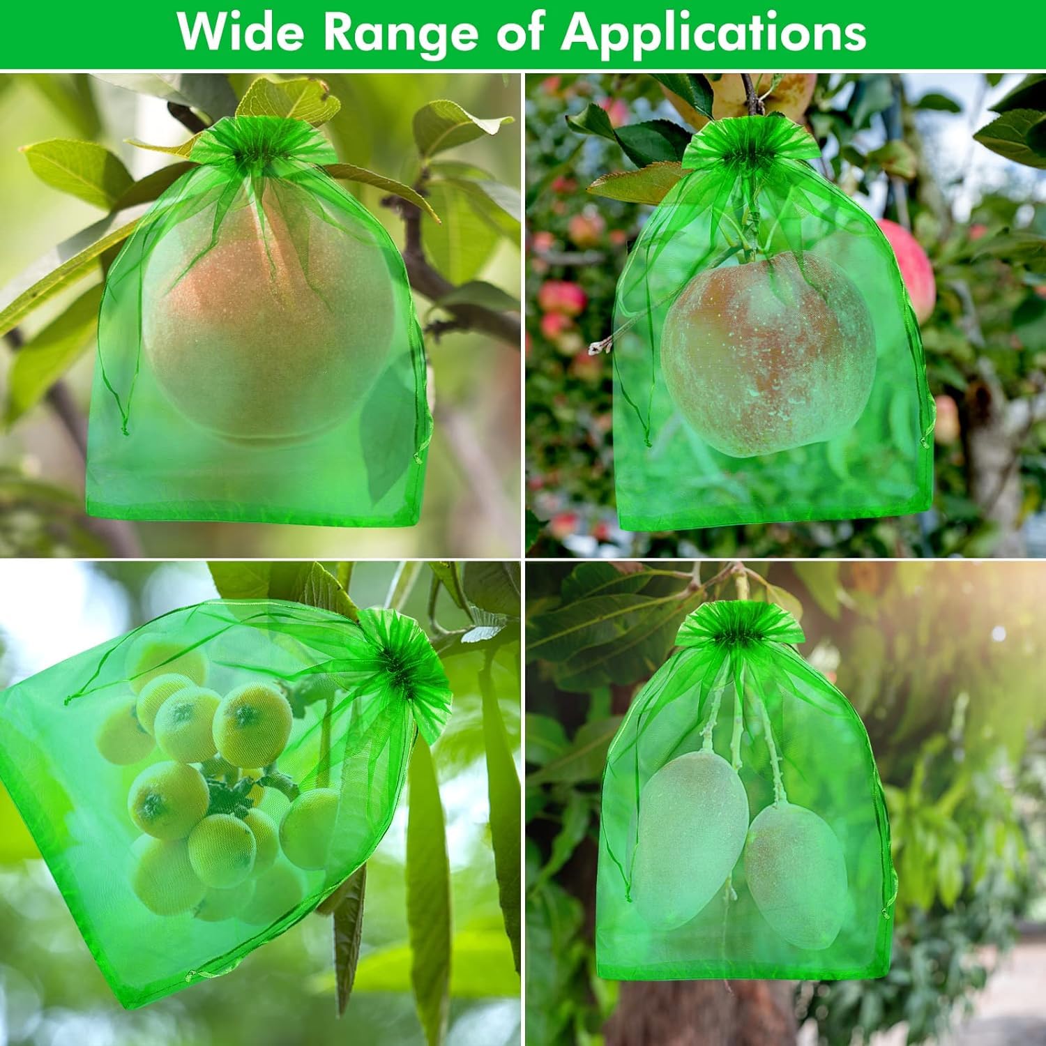 Sacchetti Rete Per Frutta E Verdura - 100 Pezzi, Leggeri E Lavabili - Foto 10