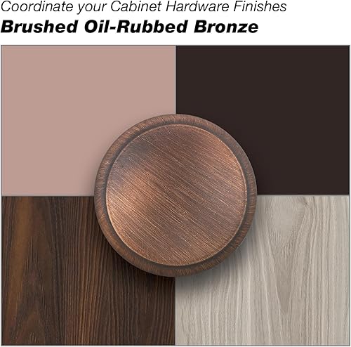 Miniatura 9 de Richelieu Hardware BP30576BORB - Tirador de metal contemporáneo, 305-3 pulgadas, acabado de bronce cepillado aceitado (paquete de 2)