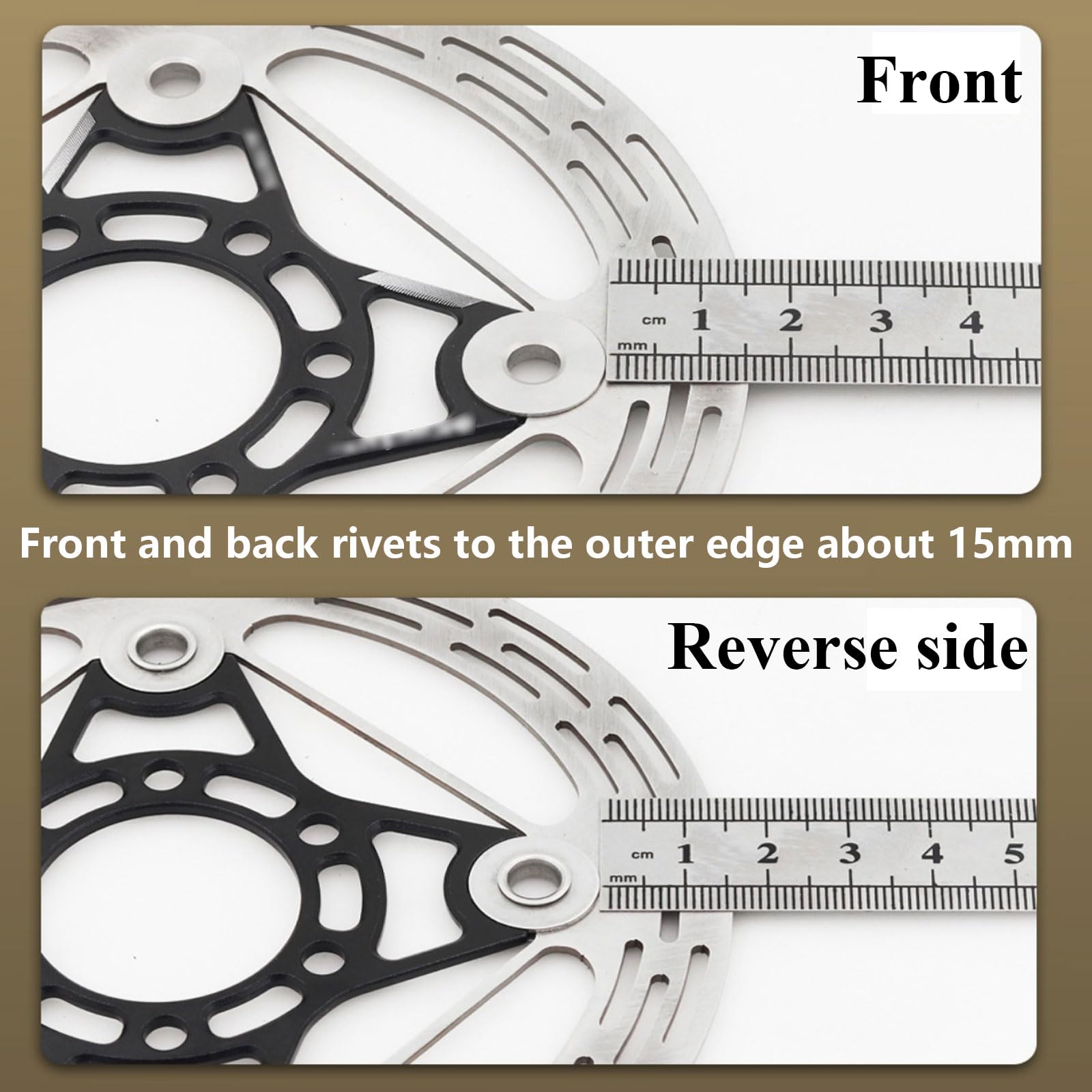 Rotore freno a disco for bicicletta in acciaio inossidabile da 160 mm - Disco freno flottante leggero for sistemi Center Lock, 1 pz