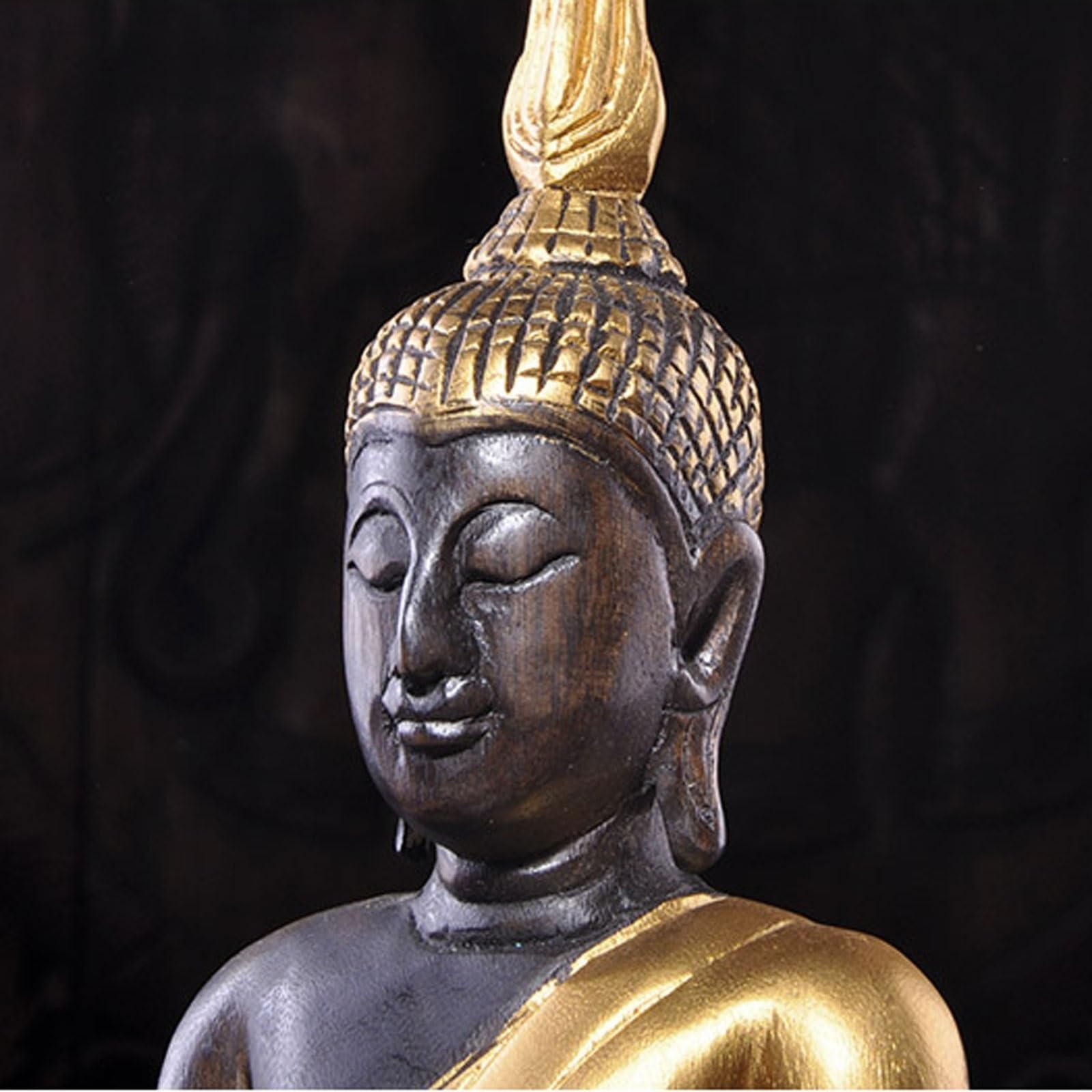 Posąg Buddy do medytacji wewnątrz Zen Bodhisattwa Rzeźba Wystrój domu Statua Biurko Dom Dekoracja Biura Mała Rzeźba Medytująca Statua Buddy Rzeźba
