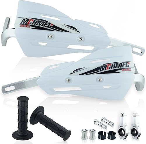 Paramanos de moto de cross con empuñaduras, protectores de mano de motocicleta de 78 pulgadas y 1 18 pulgadas para cuatrimoto, soporte universal