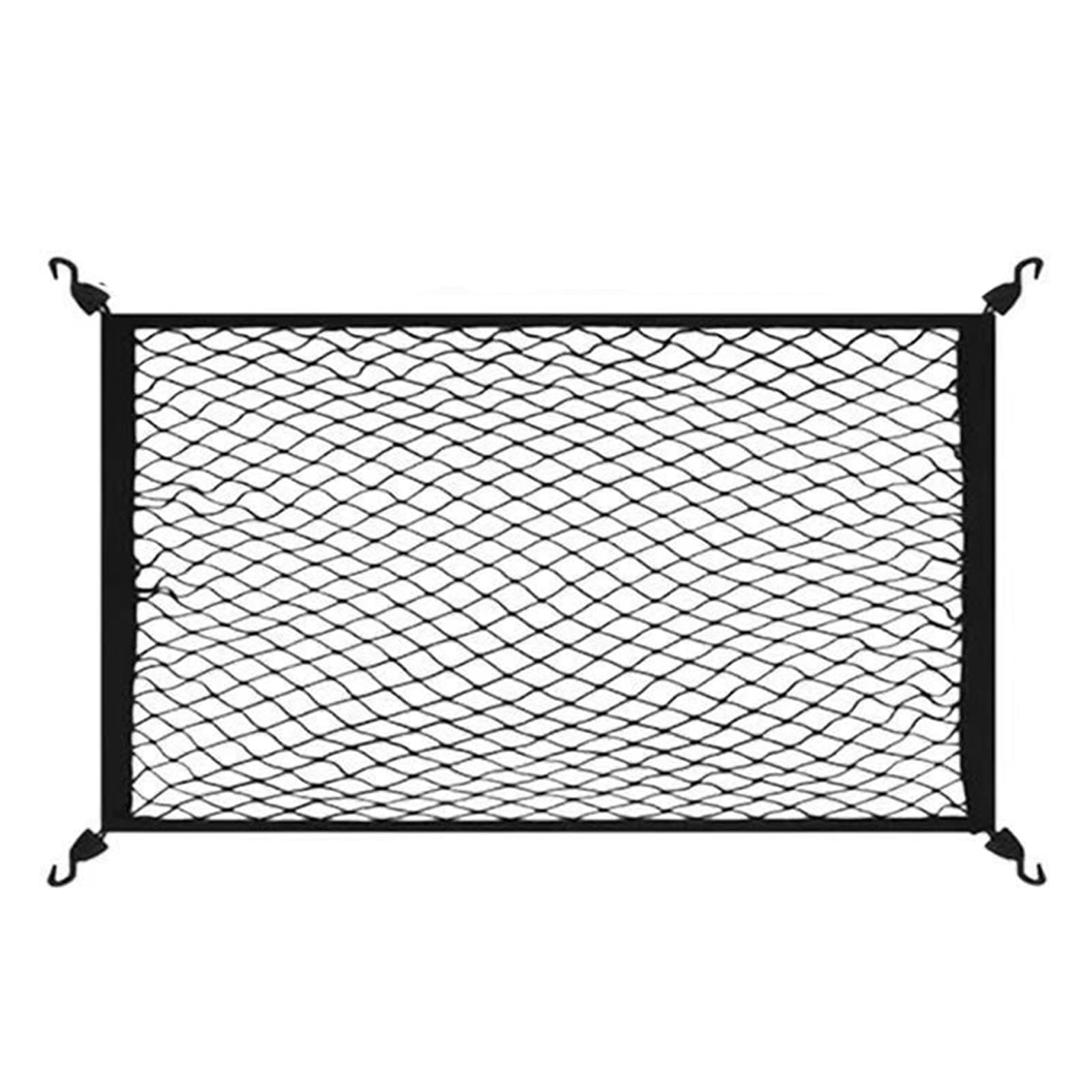 VOOIV Car Boot Cargo Net for Hyundai Accent| Bayon | Custo | Elantra | Exter | Grandeur |, Elastic Polyester Trunk Storage Organizer Mesh, Strengthen Load-Bearing Luggage Fixed Net Accessories