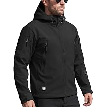 Men's Outdoor Waterproof Soft Shell Hooded Military Tactical Jacket