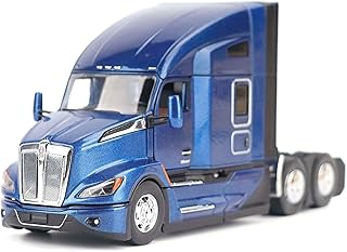 Diecast Masters 1/50 Depp Cerulean Blue Kenworth T680 76in High-Roof Sleeper Cab Tandem Tractor 71108