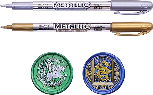 Miniatura 5 de SWANGSA Kit de calentador de sellos de cera, herramienta de horno de cera de sellado con 2 bolígrafos, cuchara y 2 velas para sellos de letras de