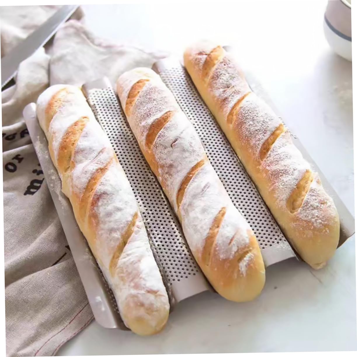 2pezzi Per Pane Francese Non-stick Al Carbonio Per e Casa Facile e Utilizzare Per e