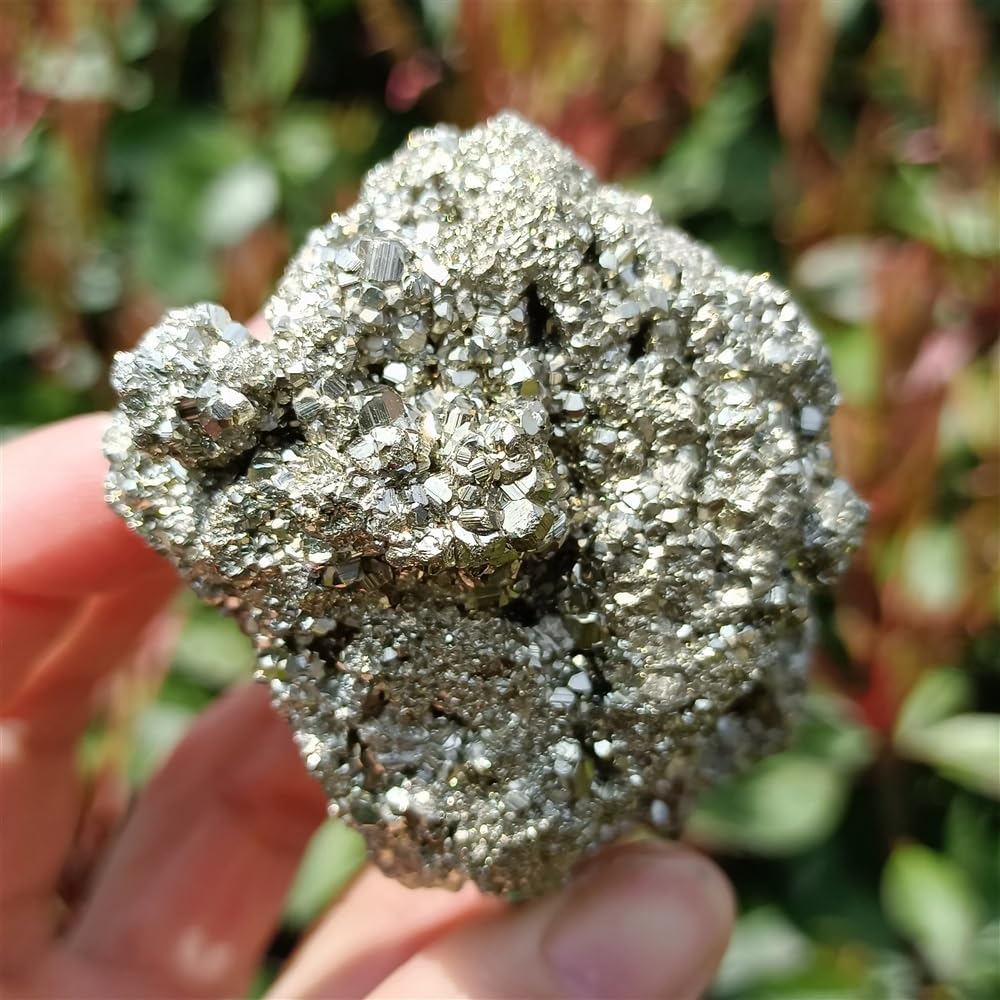 Stone Pyrite Cluster, Quartz Crystal Pyrite Ore Cluster, Stone, Decor(Size:210-300g)