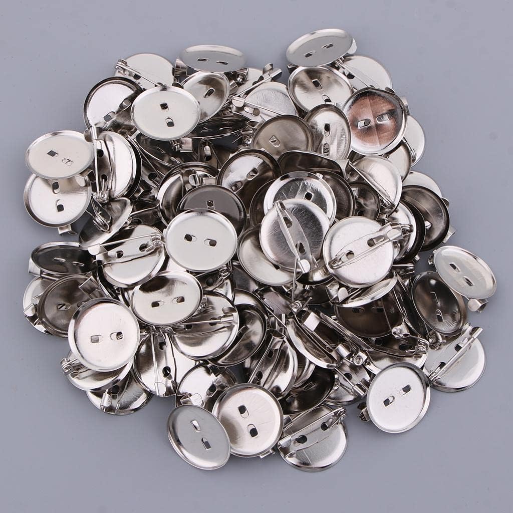 Cabochon Brooch 1000 Pieces Cabochon Brooch Base Blanks Pins DIY Findings Setting for DIY Jewelry Making