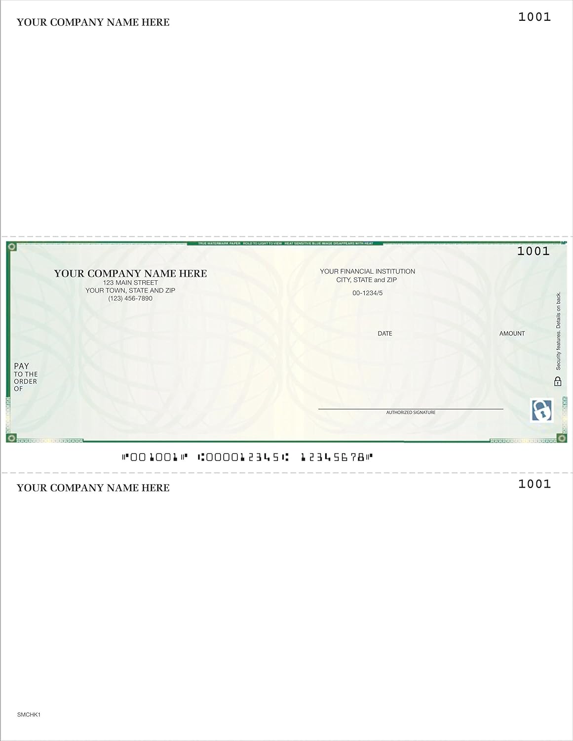 CheckSimple Laser Business Checks, High Security MAS