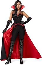Spooktacular Creations Halloween Vampire Costume for Women Adult Vampire Costume Dress with Gloves for Halloween Costume Party