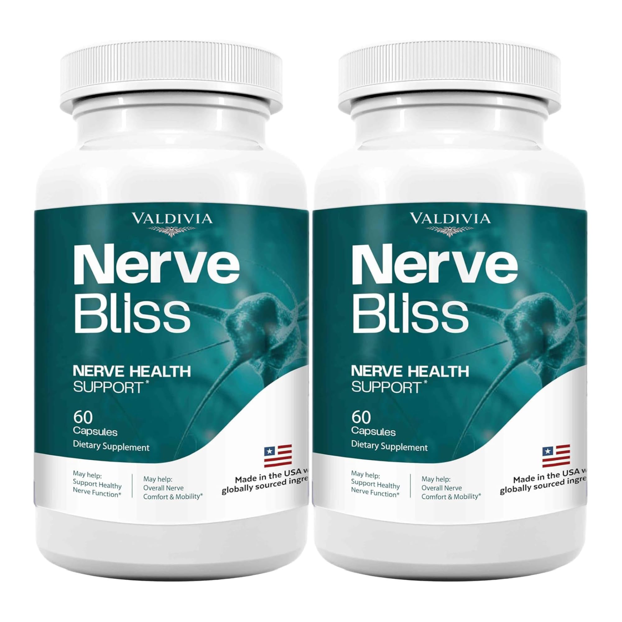 NerveBliss - NerveBliss Advanced Nerve Support Supplement Capsules, Premium Natural Multivitamin Advanced Formula, 120 Capsules