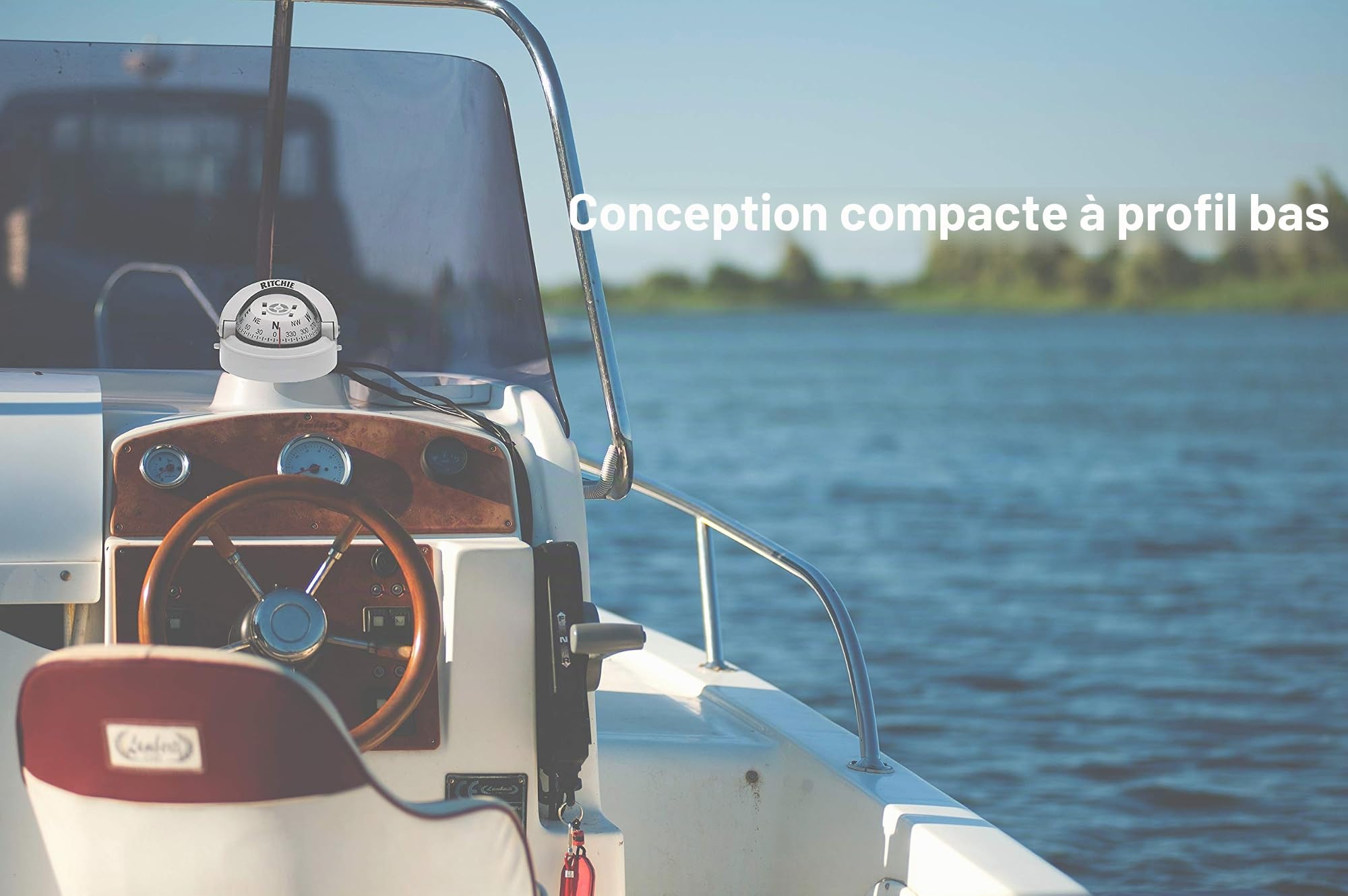 Compass, Surface Mount, 2.75" Dial, WHT.