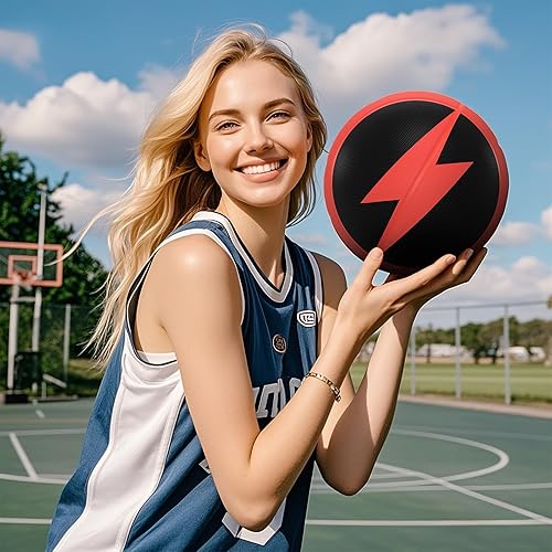 Miniatura 6 de Kuangmi Lightning - Balones de baloncesto de goma, tamaño oficial 7 (29.5 pulgadas), hechos para interiores y exteriores