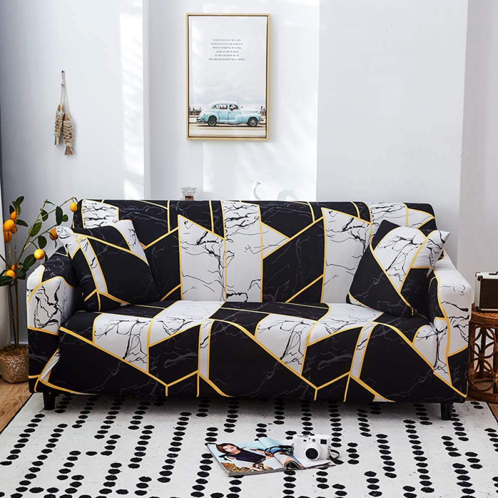 Housse de canapé élastique boho pour rénover un fauteuil usé ou taché 90-140cm
