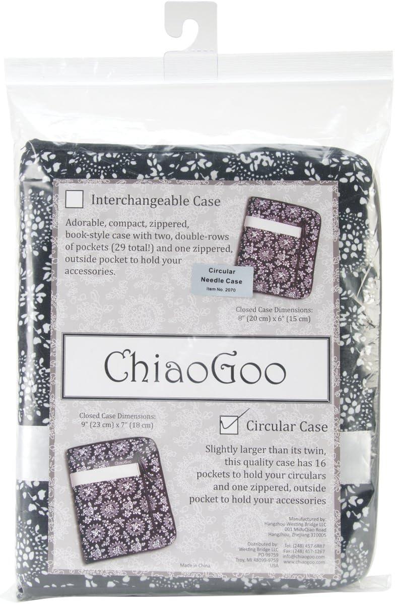 ChiaoGoo White Ribbon Circular Needle Case (2070)