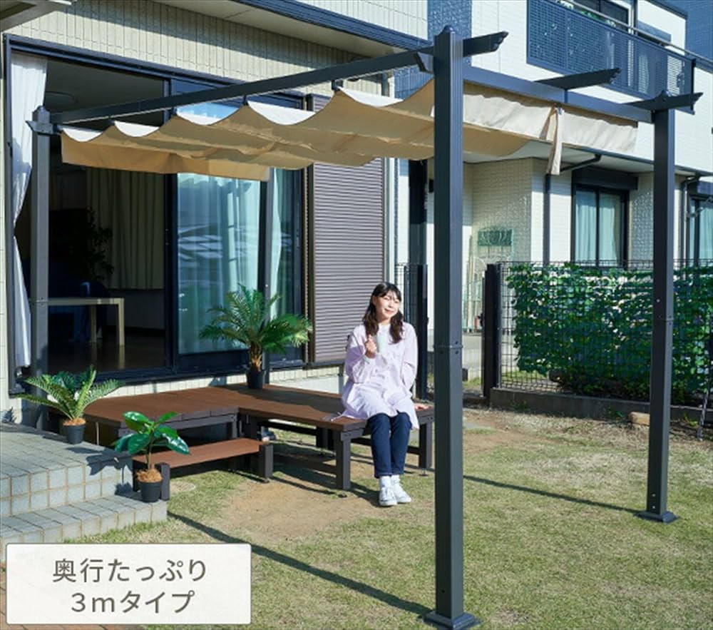 新品未使用箱不良　山善　ガーデンマスター パーゴラシェードガゼボ YPG-230 71qbNAUQFML._AC_UF1000,