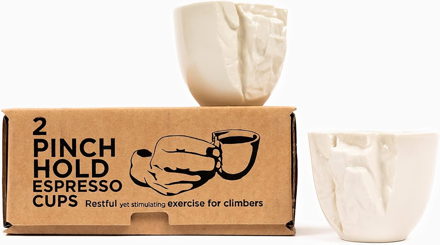 Espresso Cups x 2 - Climbing Cup | Rock Climber Gift